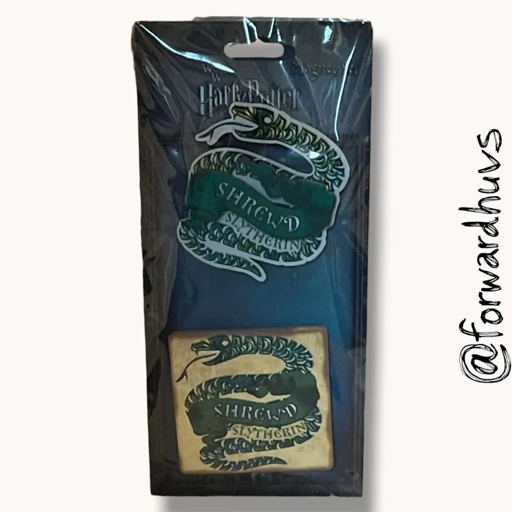 Harry Potter Slytherin Snake Magnet Set of 2 NIP